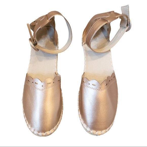 WANTED Kensington Women's Laser Cut Detail Two Piece Espadrille  - Size 8 - Picture 4 of 5